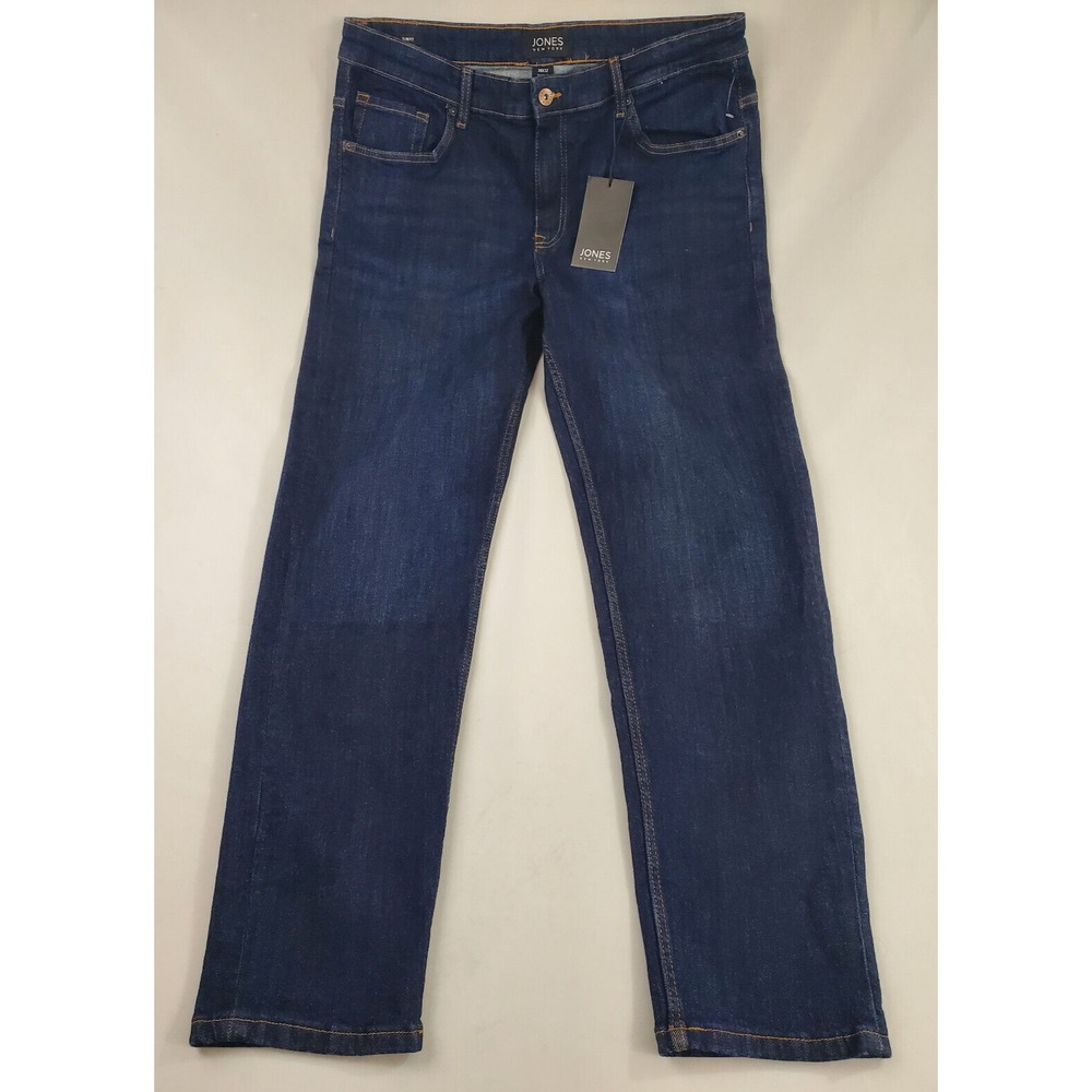 Jones New York women jeans JNY6106SLL J-04 dark blue slim fit W38 L32 $124